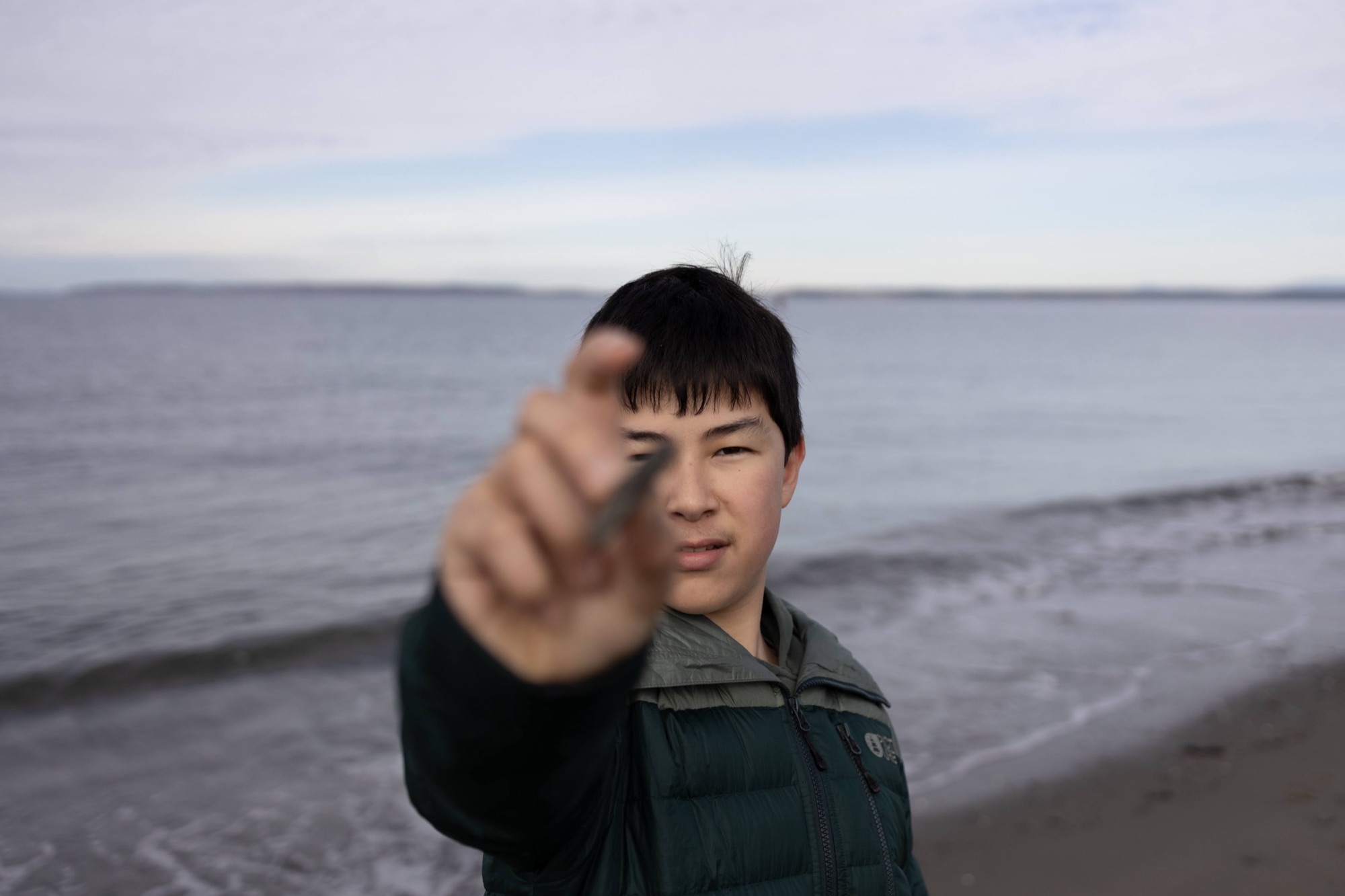 Kai at the beach
