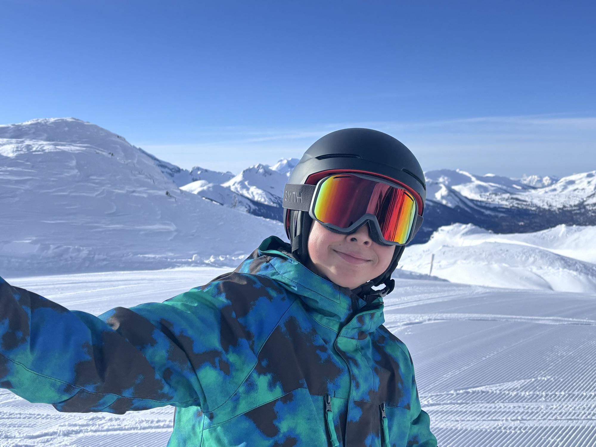 Kai skiing at Whistler