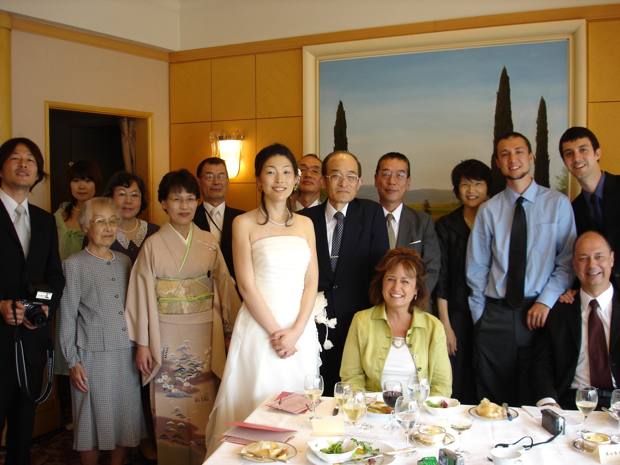 The wedding celebration in Okayama