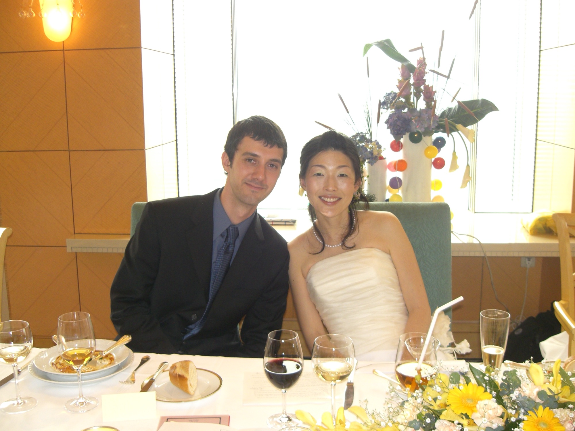 The wedding celebration in Okayama