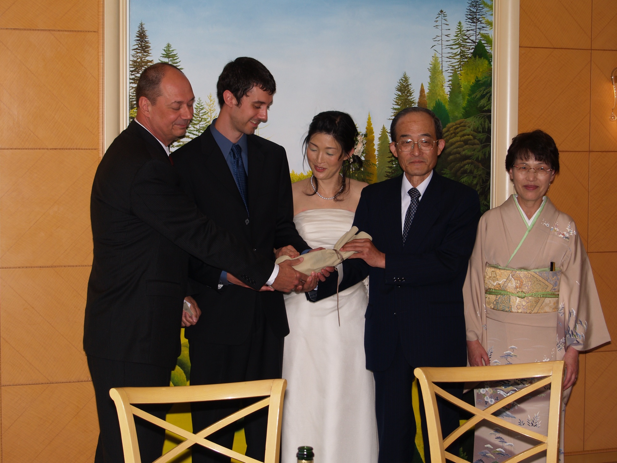 The wedding celebration in Okayama